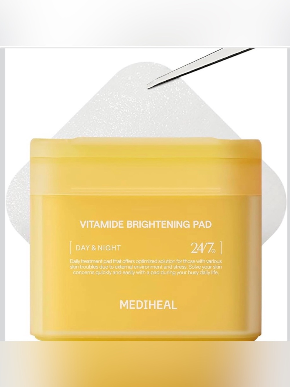 MEDIHEAL Toner Pads [Vitamide] - Radiance Boosting for Clear Skin - (100 Count)